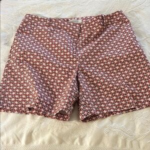 Talbots 7” inseam classic fit cotton and spandex shorts w/cute ladybug design